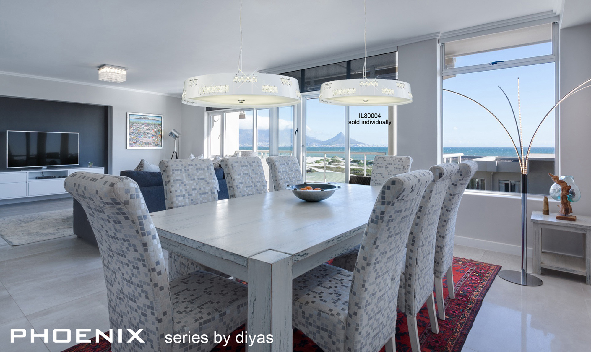 Phoenix Crystal Ceiling Lights Diyas Flush Crystal Fittings